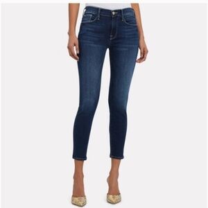 The FRAME Denim Le Skinny De Jeanne Crop Jeans size 28